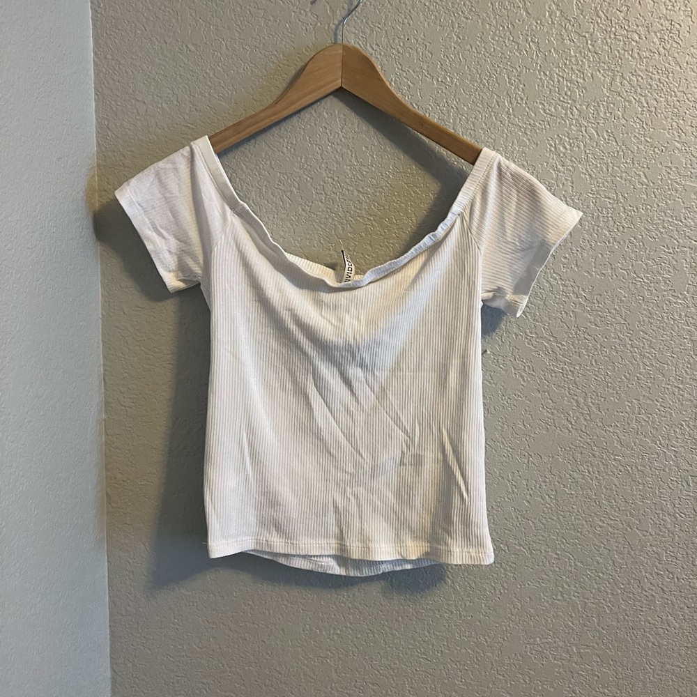 Off Shoulder Baby Tee
